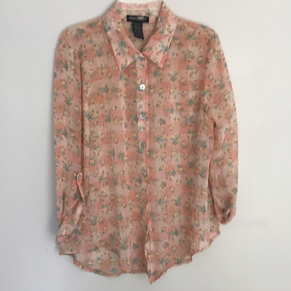 Floral button up